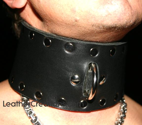 High Rise Riveted Lead Collar