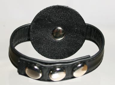 garment leather cock ring with lifting plate