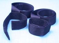 Nylon wrist restraints with built in tie