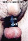 Leather ball stretcher in use