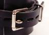 standard wrist restraints close up of locking buckle